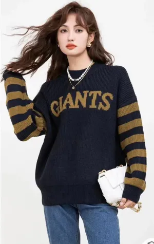 Letter Print Pullover