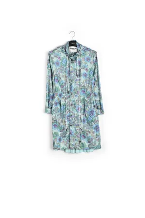 Light blue spring rain jacket