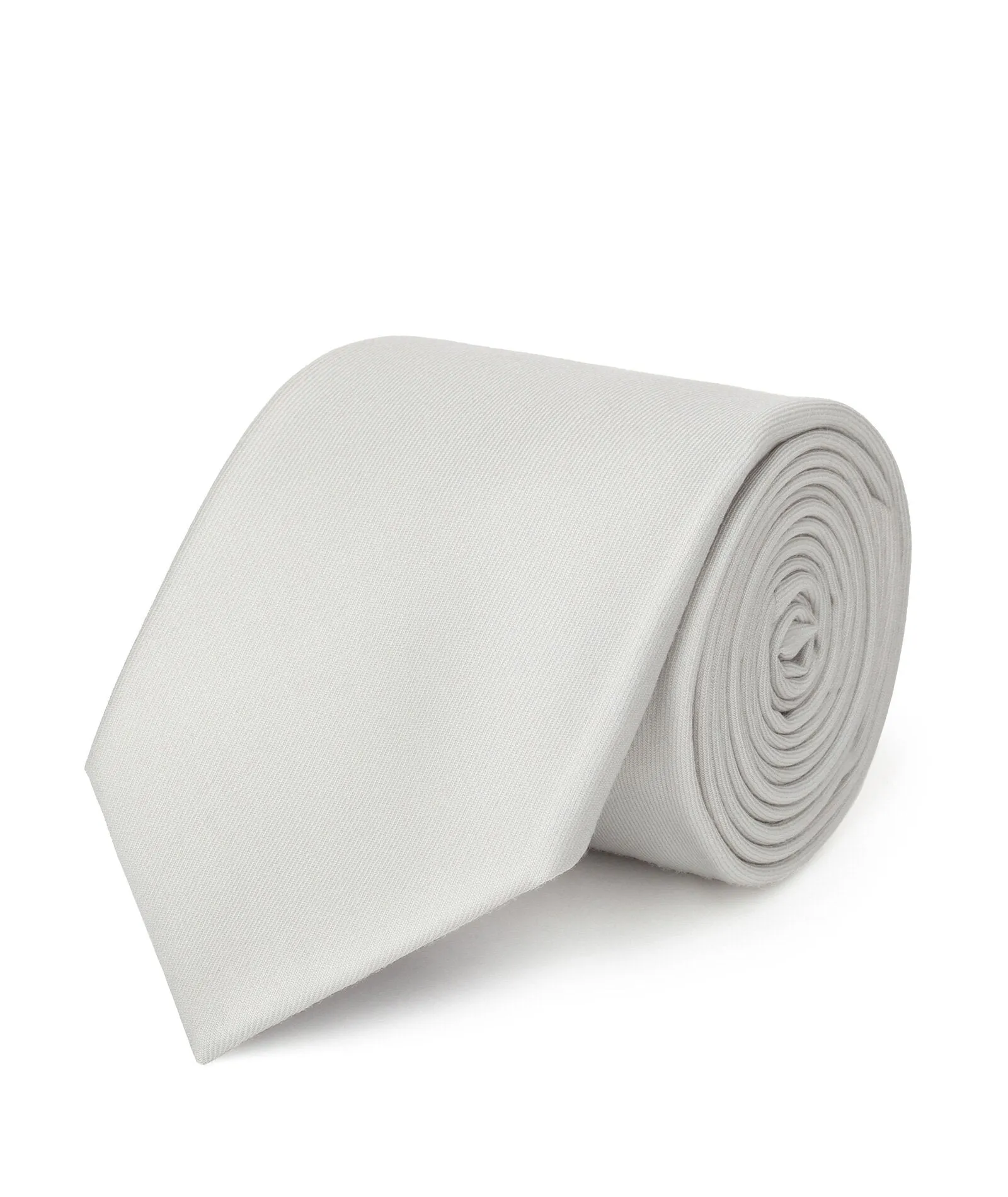 Light Grey Men's Handmade Wool Tie