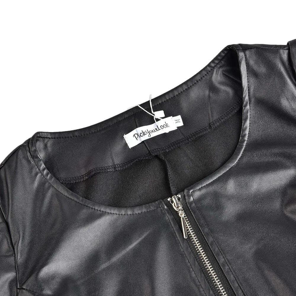 Lily leather jacket with puff sleeves | ideal for summer