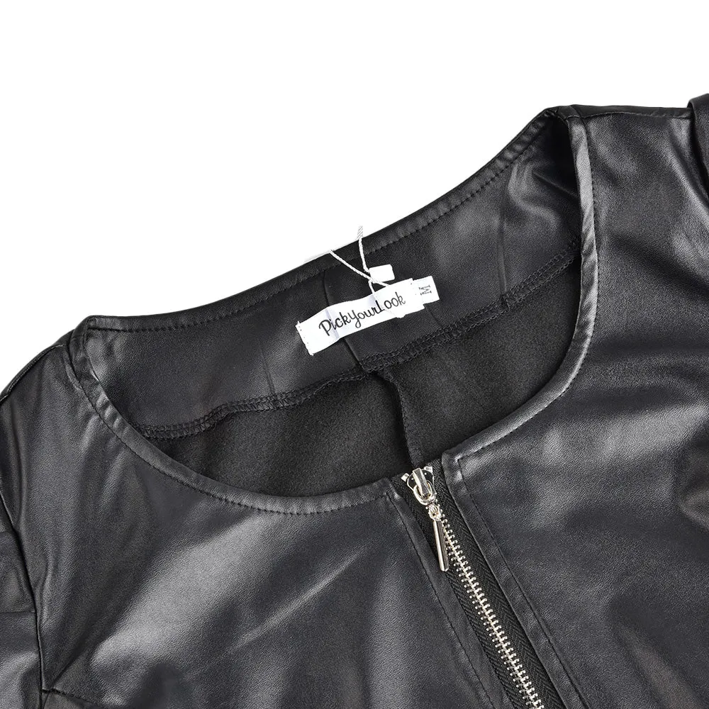 Lily leather jacket with puff sleeves | ideal for summer