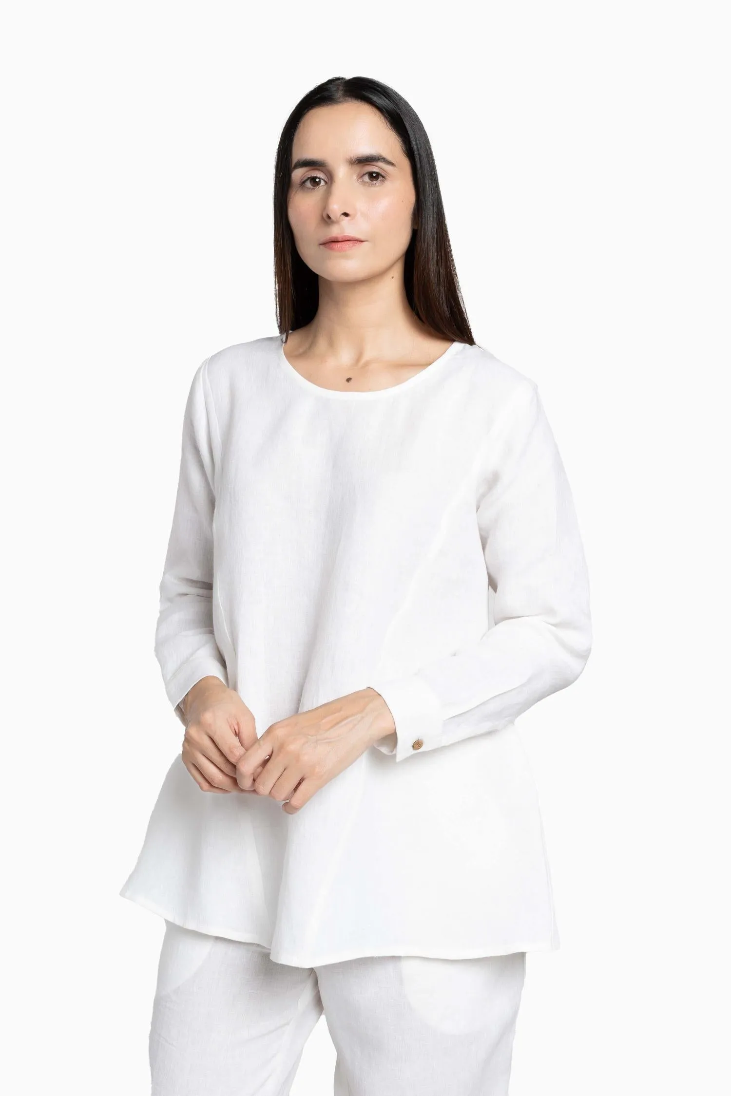 Linen Candace Co-Ord Set-Pacific Blue