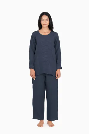 Linen Candace Co-Ord Set-Stormy Blue