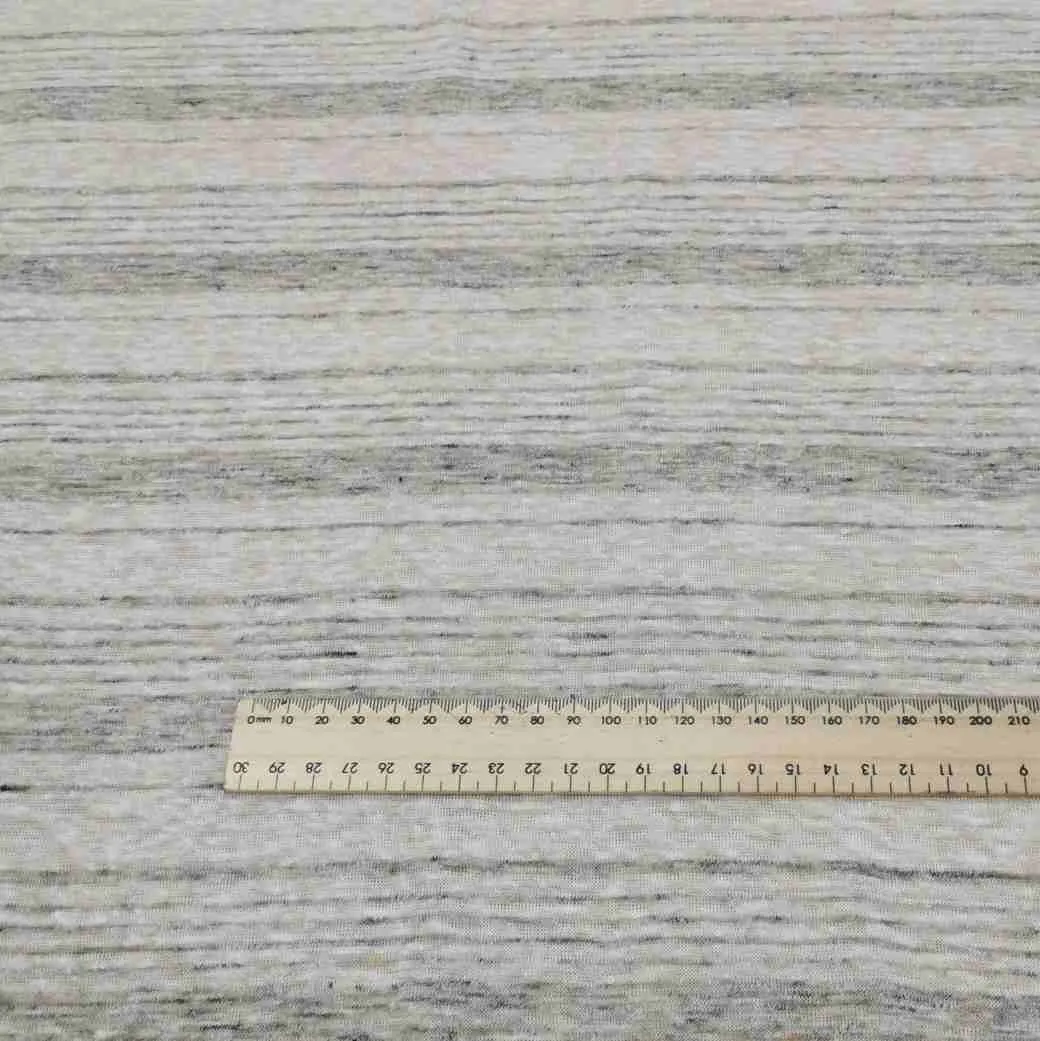 Linen Knit, Nickel Stripe