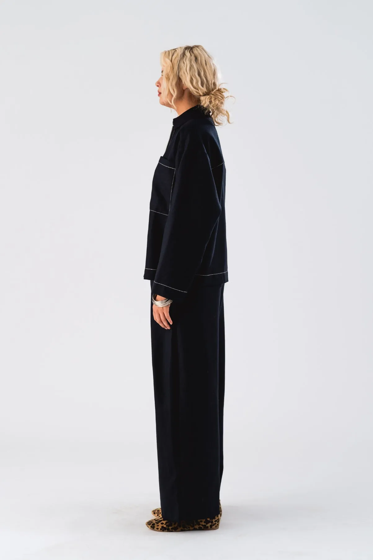 LOLLYS LAUNDRY Khai Jacket | Dark Blue