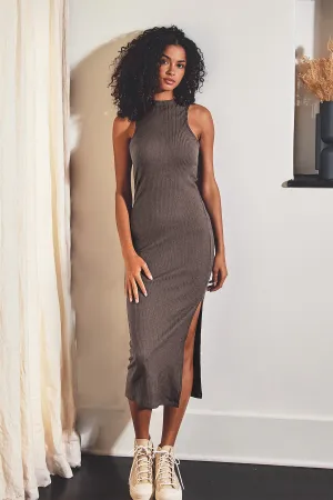 Madi Mock Neck Midi Slip Dress