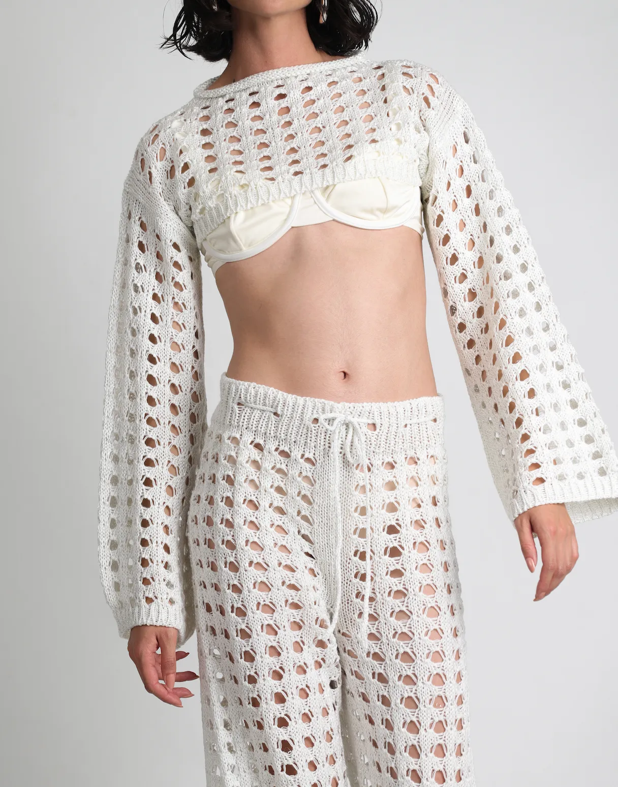 Manguitos mesh not so basic Top