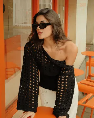 Manguitos mesh not so basic Top