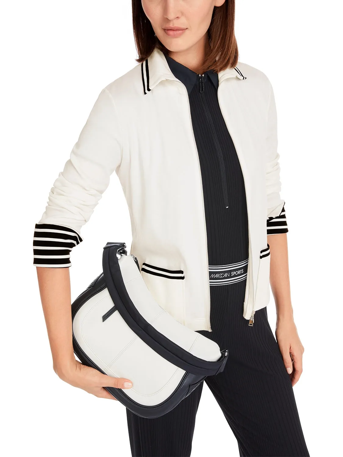 Marc Cain Light jacket in cotton rib YS 31.12 J55 - Pre-Order May Delivery