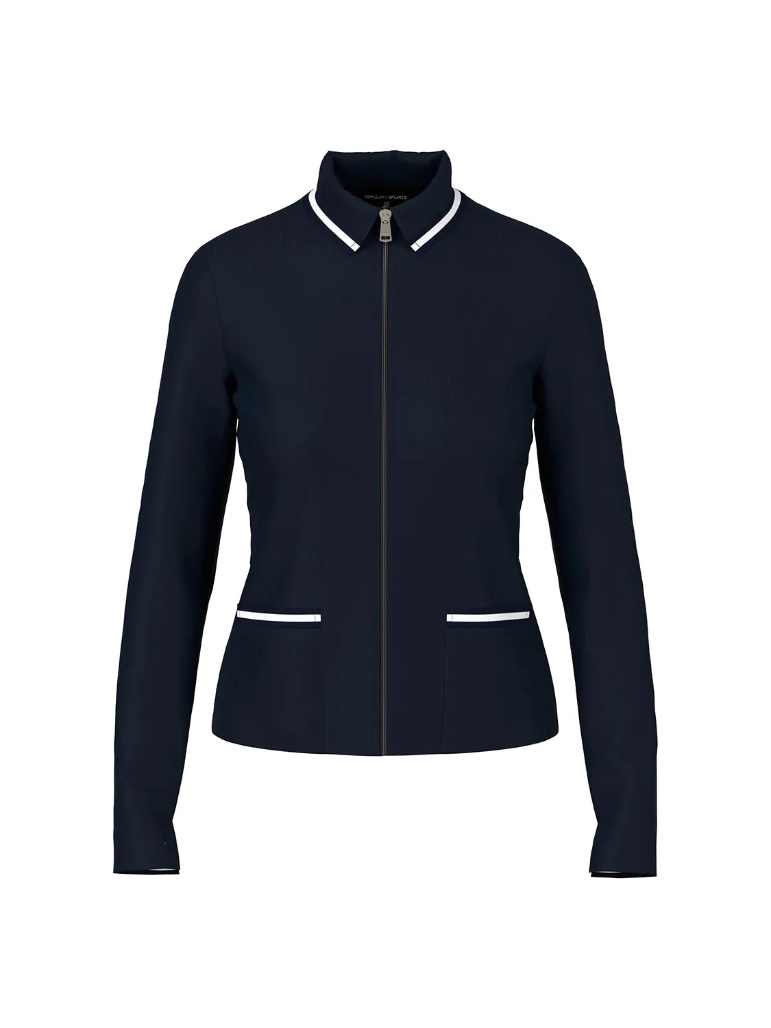 Marc Cain Light jacket in cotton rib YS 31.12 J55 - Pre-Order May Delivery