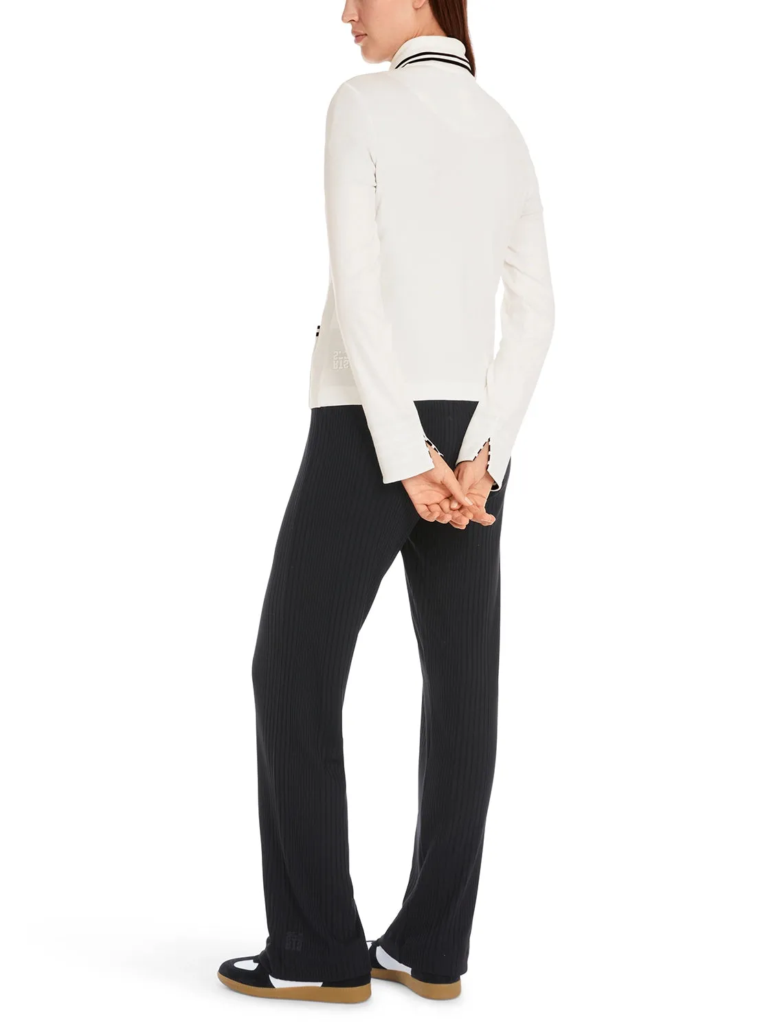 Marc Cain Light jacket in cotton rib YS 31.12 J55 - Pre-Order May Delivery