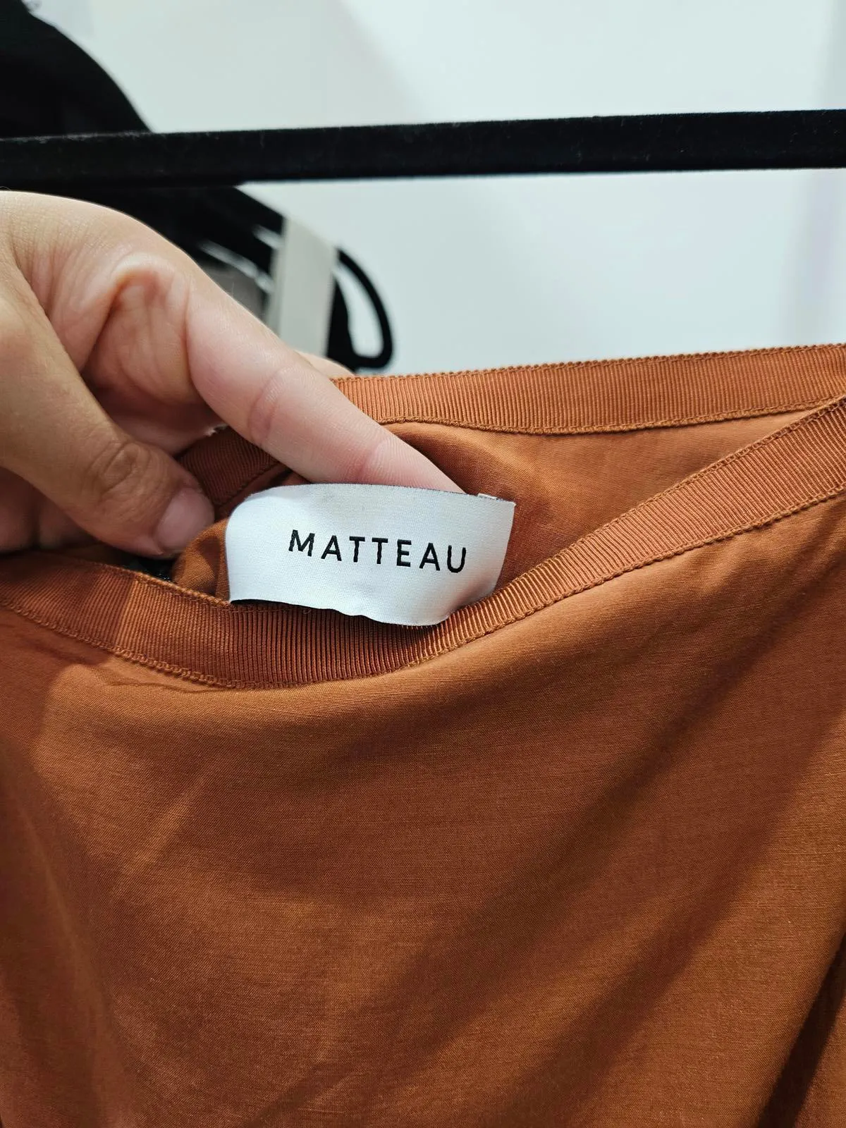 MATTEAU Asymmetric Tiered Skirt - Toffee