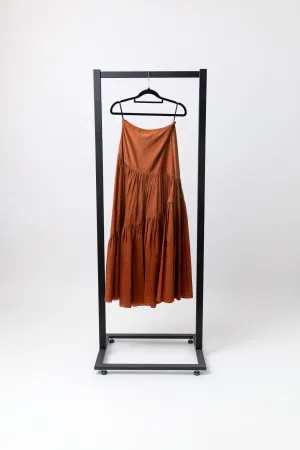 MATTEAU Asymmetric Tiered Skirt - Toffee