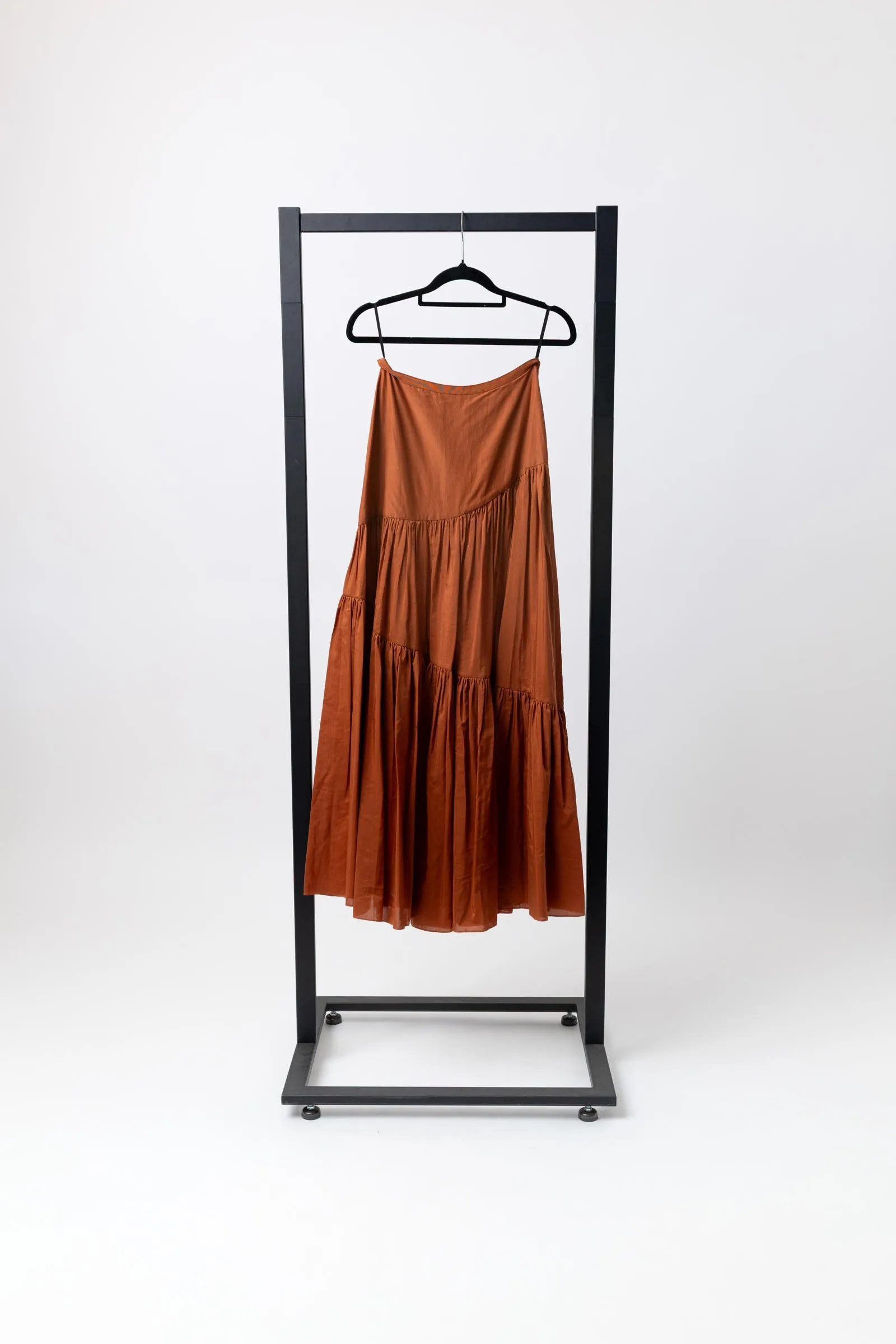 MATTEAU Asymmetric Tiered Skirt - Toffee