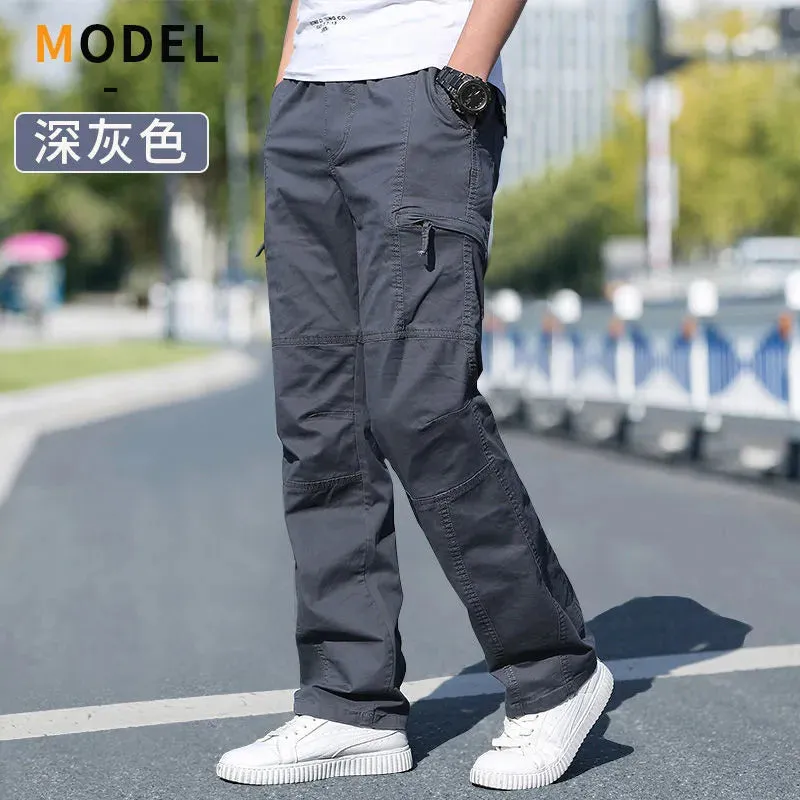 Men's Cargo Pants: Summer Spring Cotton Workwear