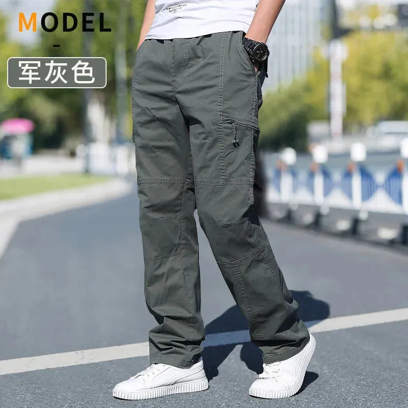 Men's Cargo Pants: Summer Spring Cotton Workwear