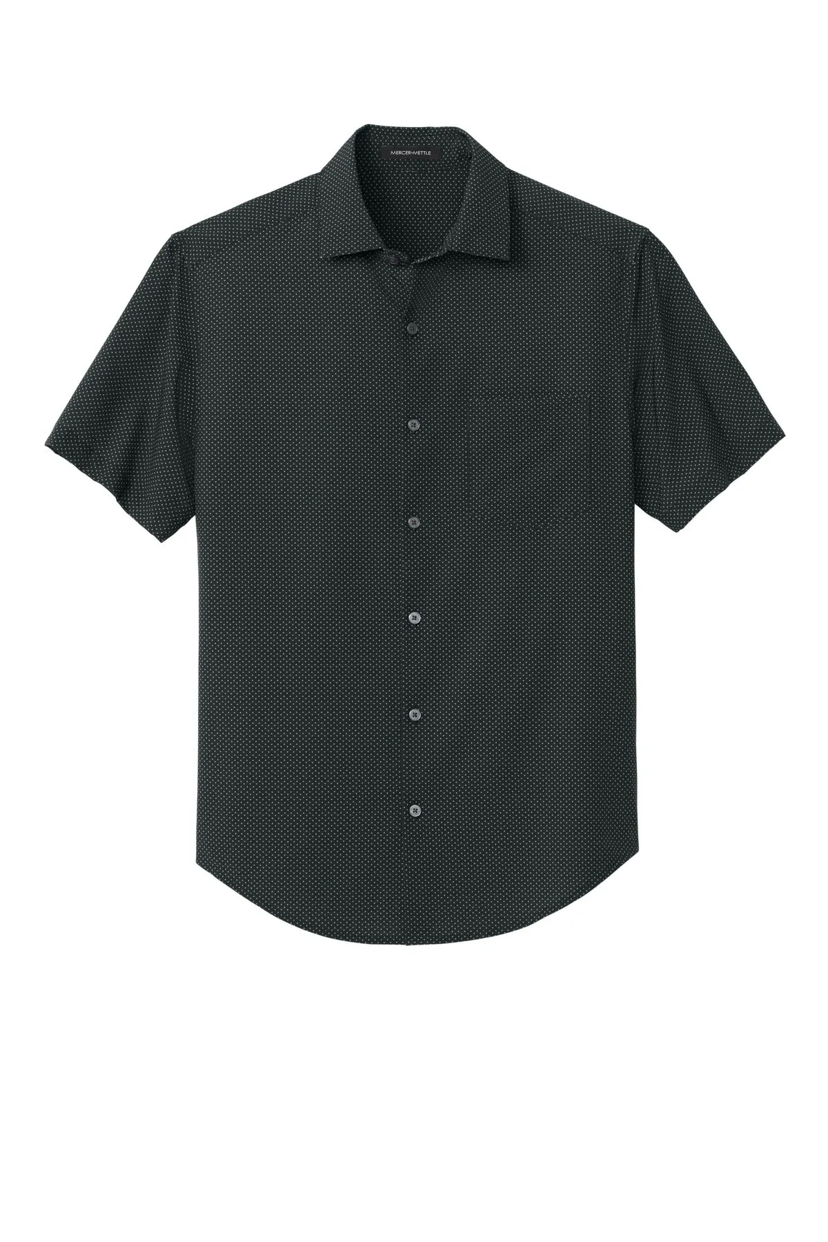 Mercer Mettle Short Sleeve UV Capital Tech Shirt MM2006 Deep Black Triangle Print