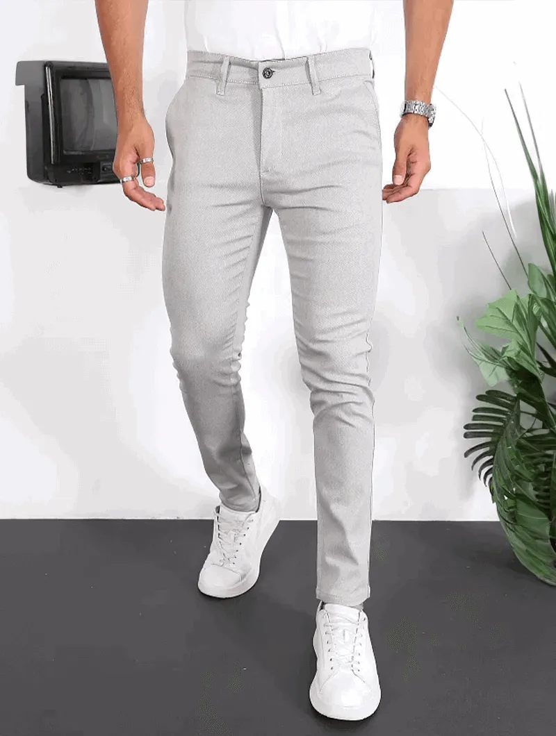 Michael – Comfortable Stretch Grey Pants for Men