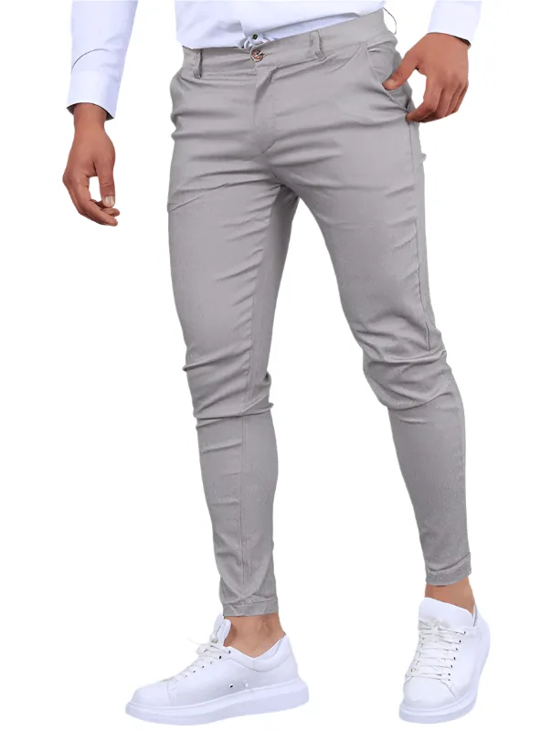 Michael – Comfortable Stretch Grey Pants for Men