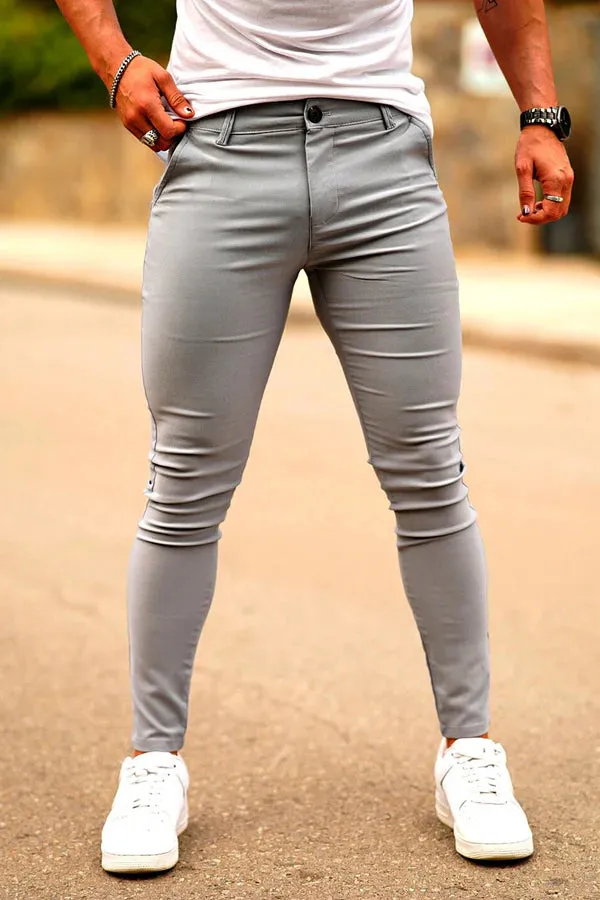 Michael – Comfortable Stretch Grey Pants for Men
