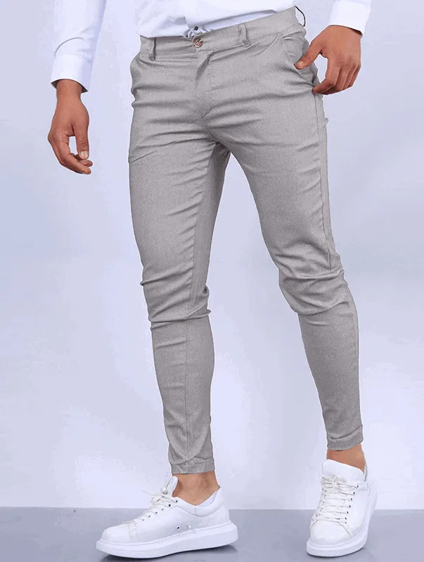 Michael – Comfortable Stretch Grey Pants for Men