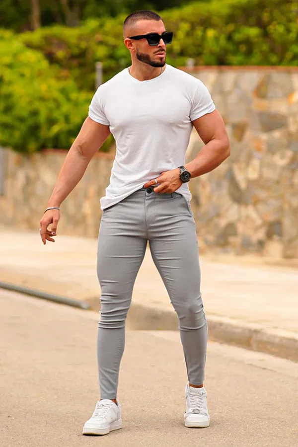Michael – Comfortable Stretch Grey Pants for Men