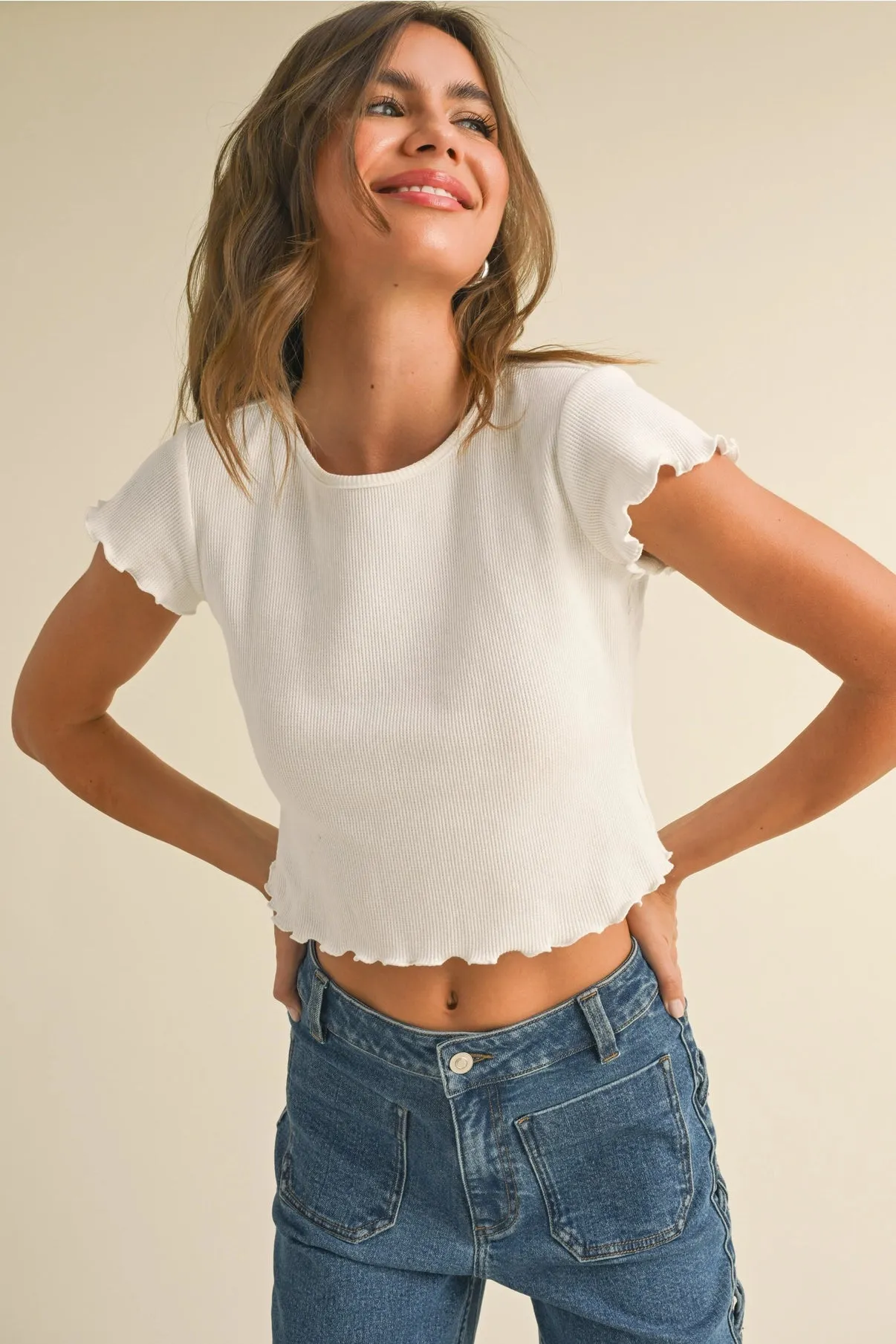 Mini Ruffle Short Sleeve