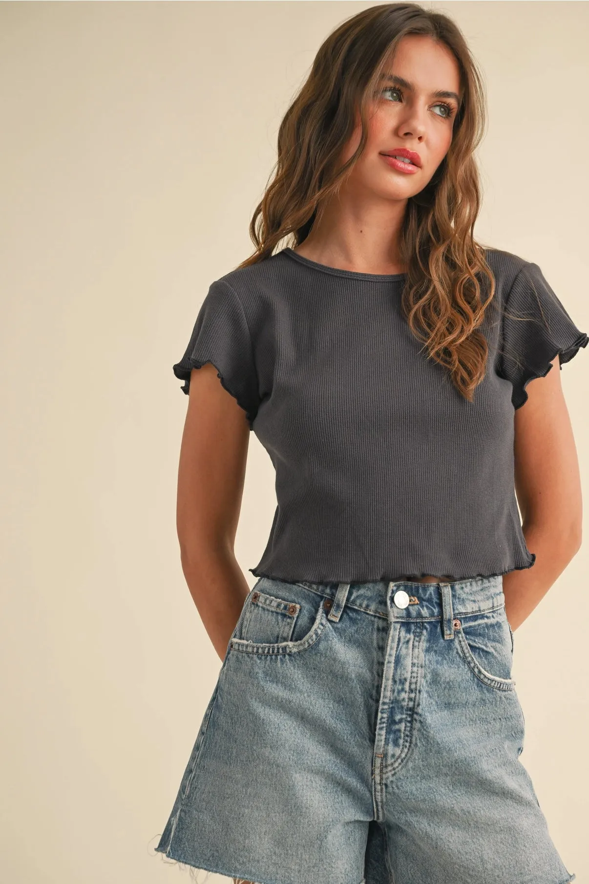 Mini Ruffle Short Sleeve