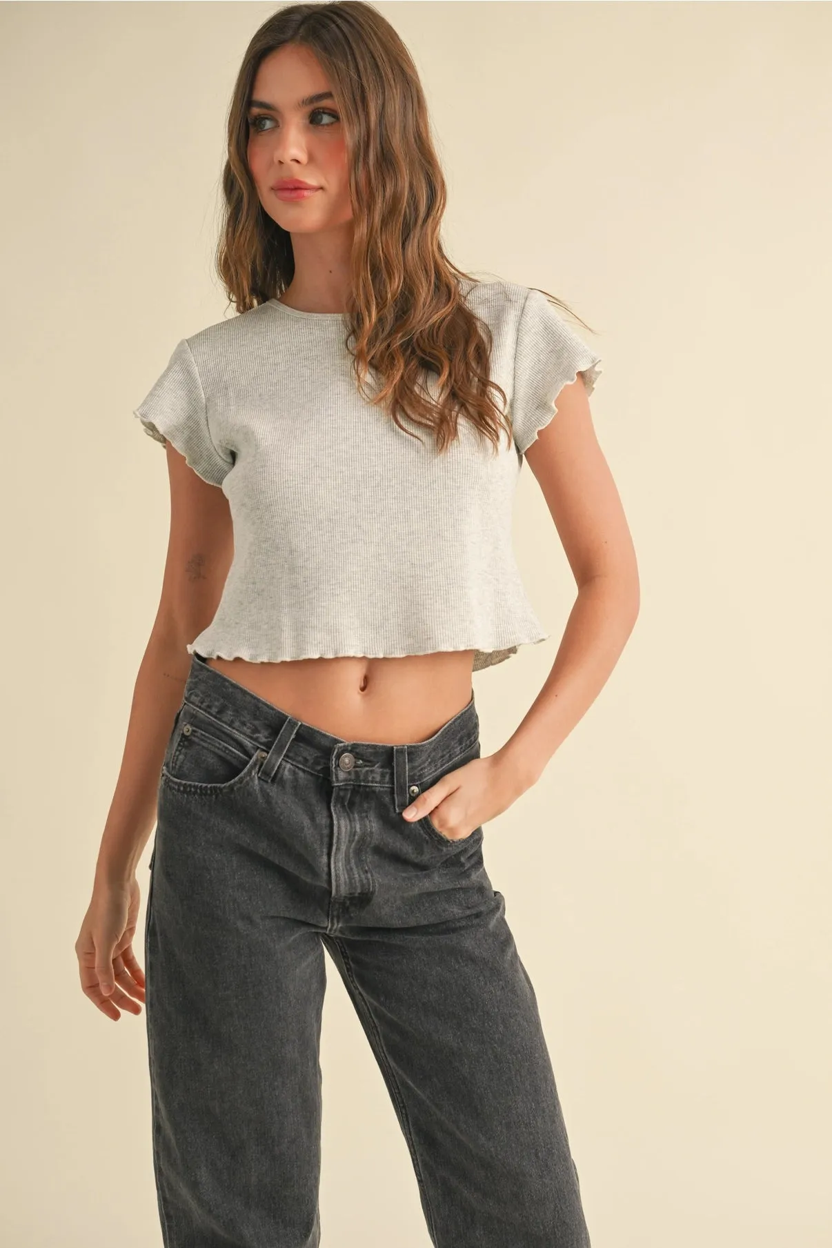 Mini Ruffle Short Sleeve
