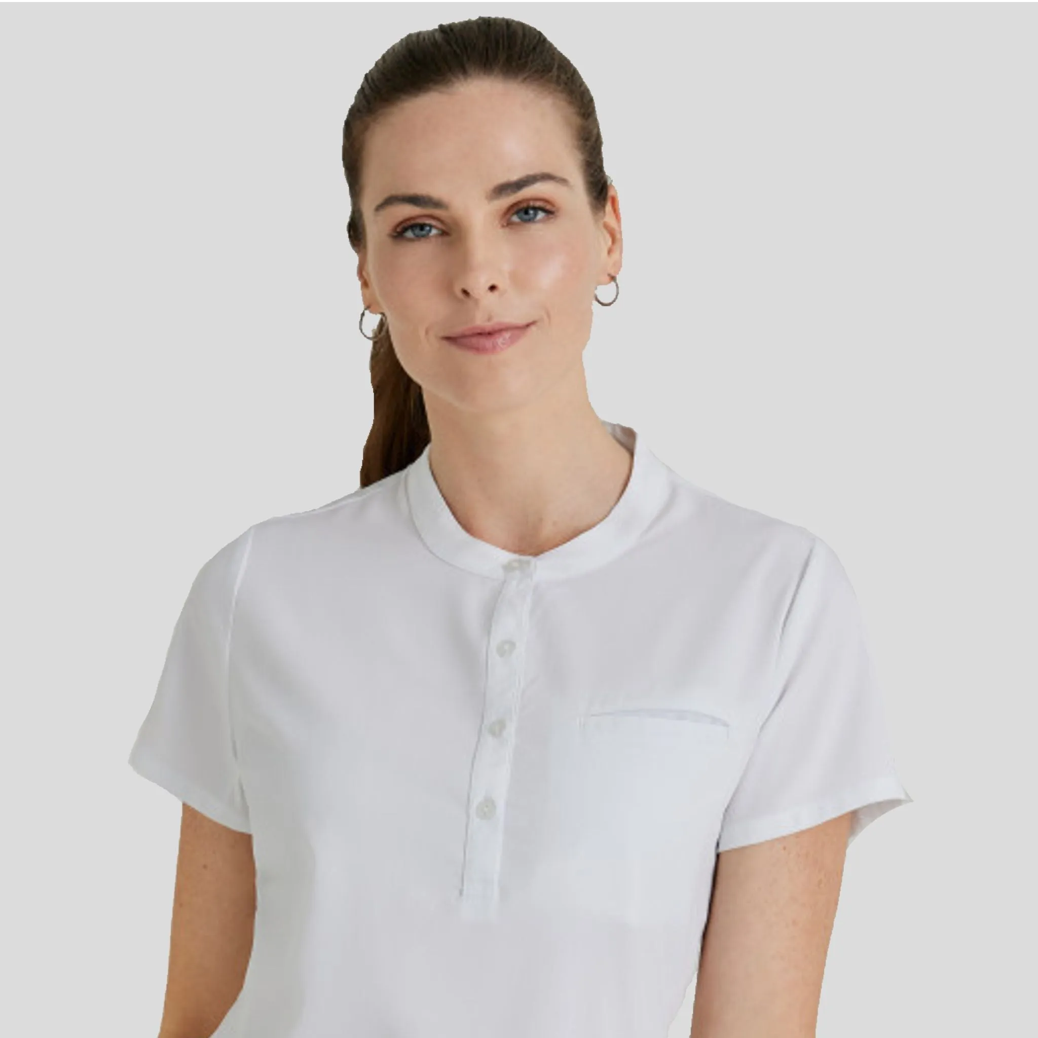 Mission Scrub Top | White