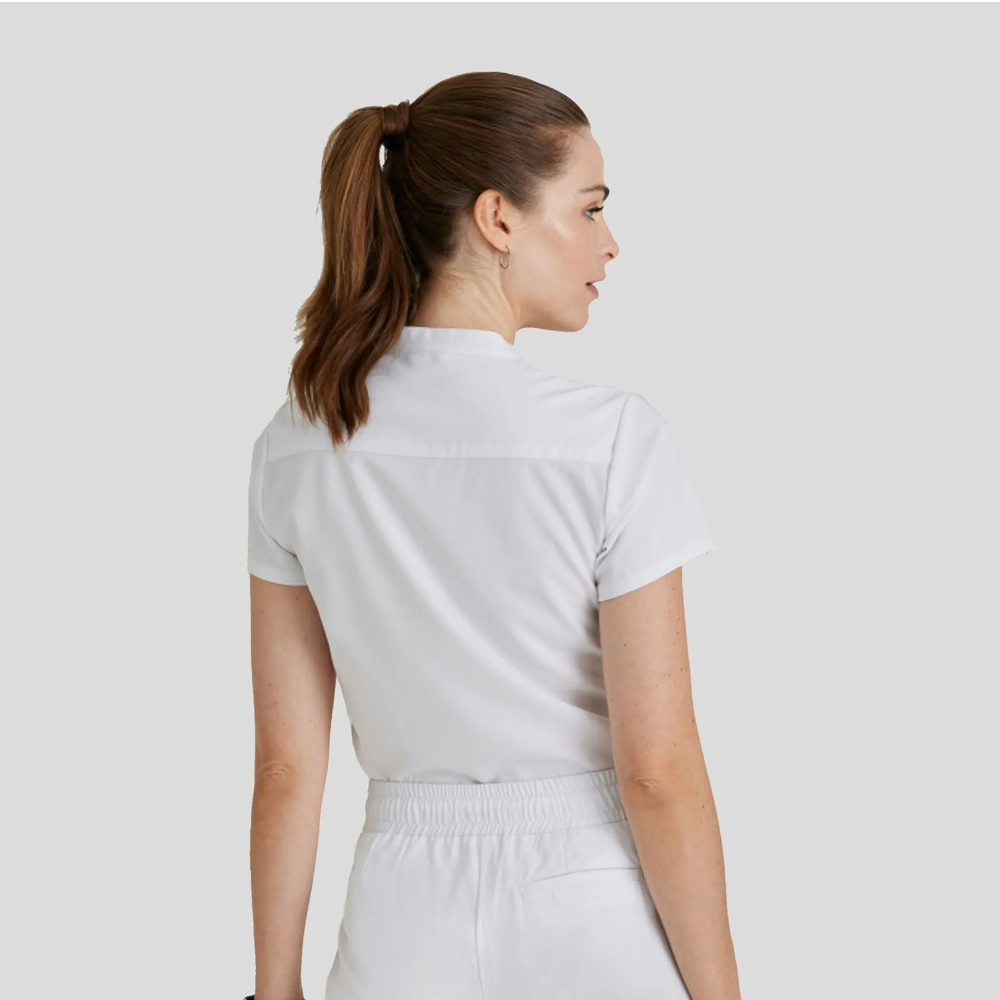 Mission Scrub Top | White