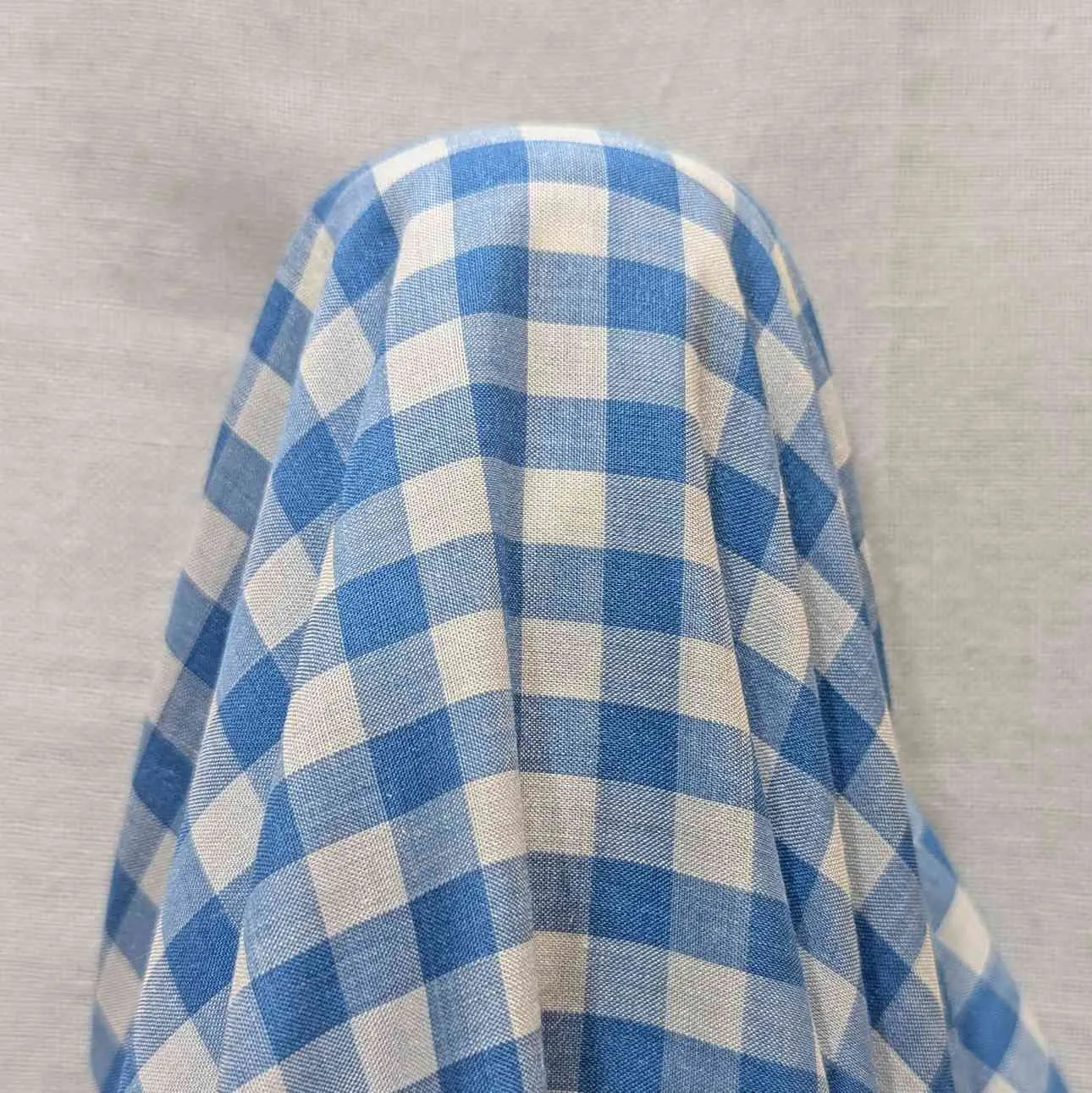 Modal Silk Gingham, Atlantic