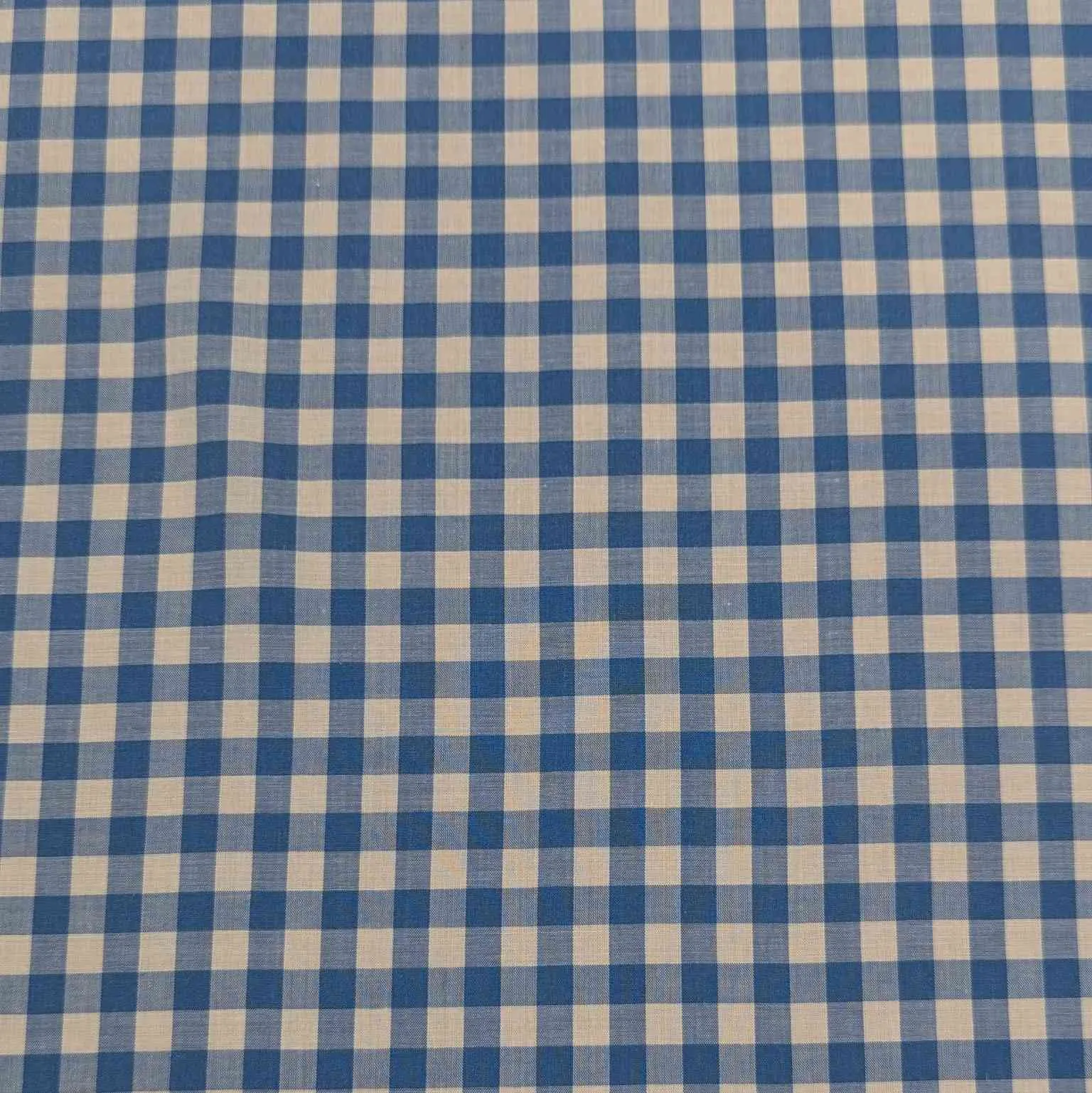 Modal Silk Gingham, Atlantic