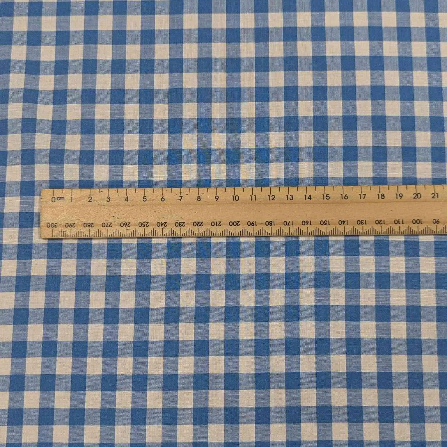 Modal Silk Gingham, Atlantic