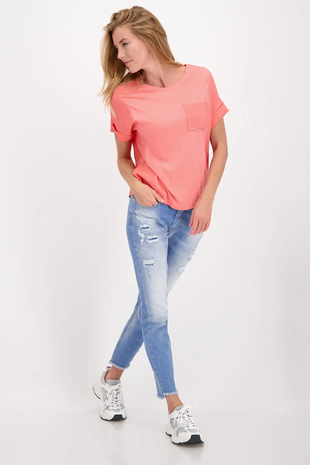 Monari T Shirt with Pocket Trims M407698
