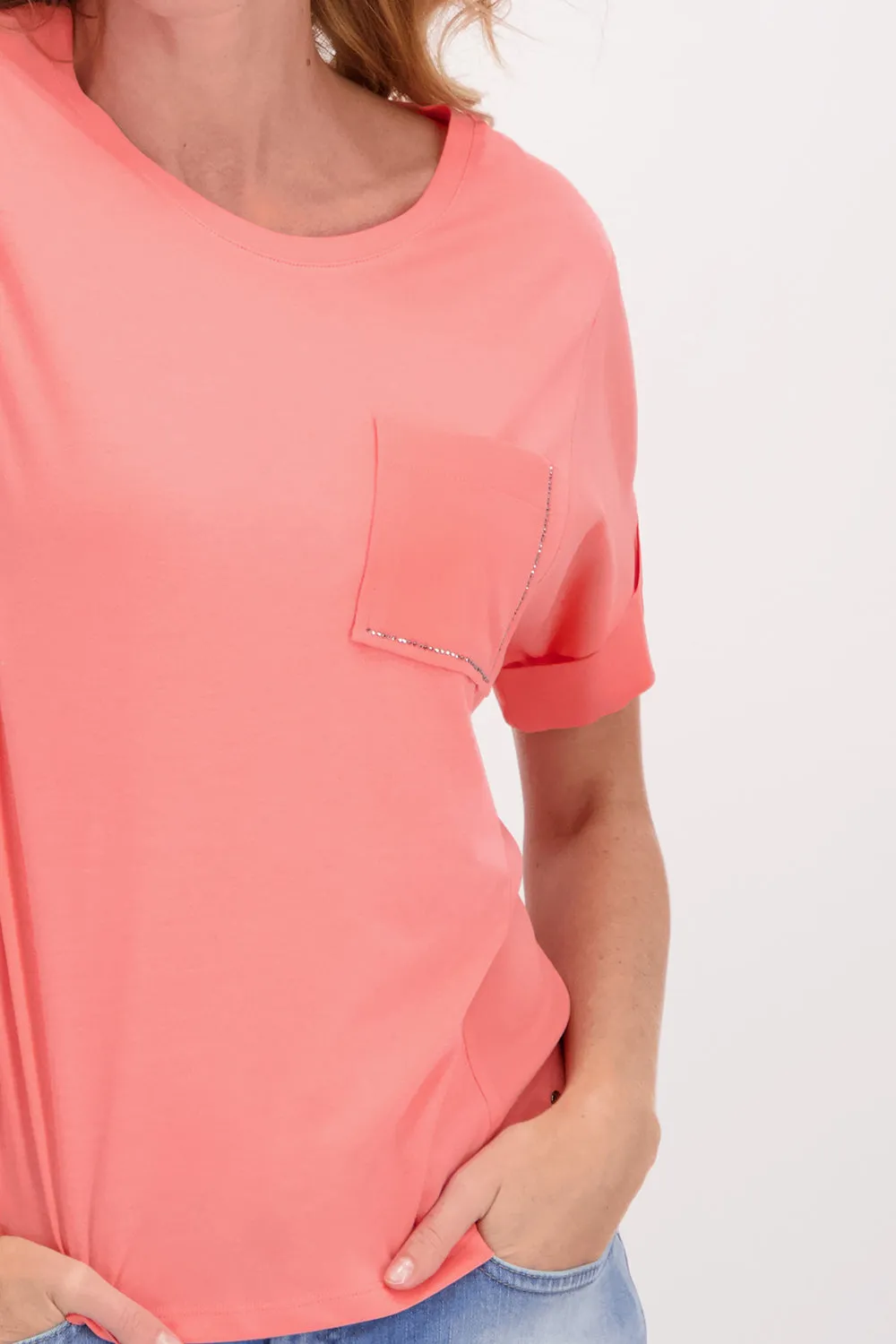 Monari T Shirt with Pocket Trims M407698