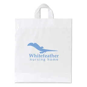 Moose Soft Loop Handle Bags Ink Imprint16W x 18H x 6