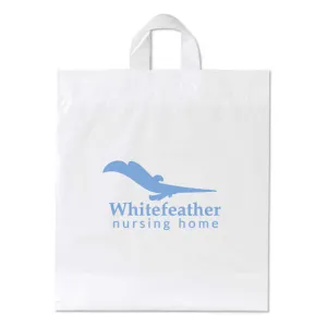Moose Soft Loop Handle Bags Ink Imprint16W x 18H x 6