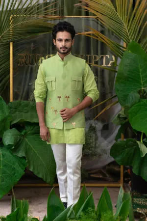 Moss Lime Kurta Sets