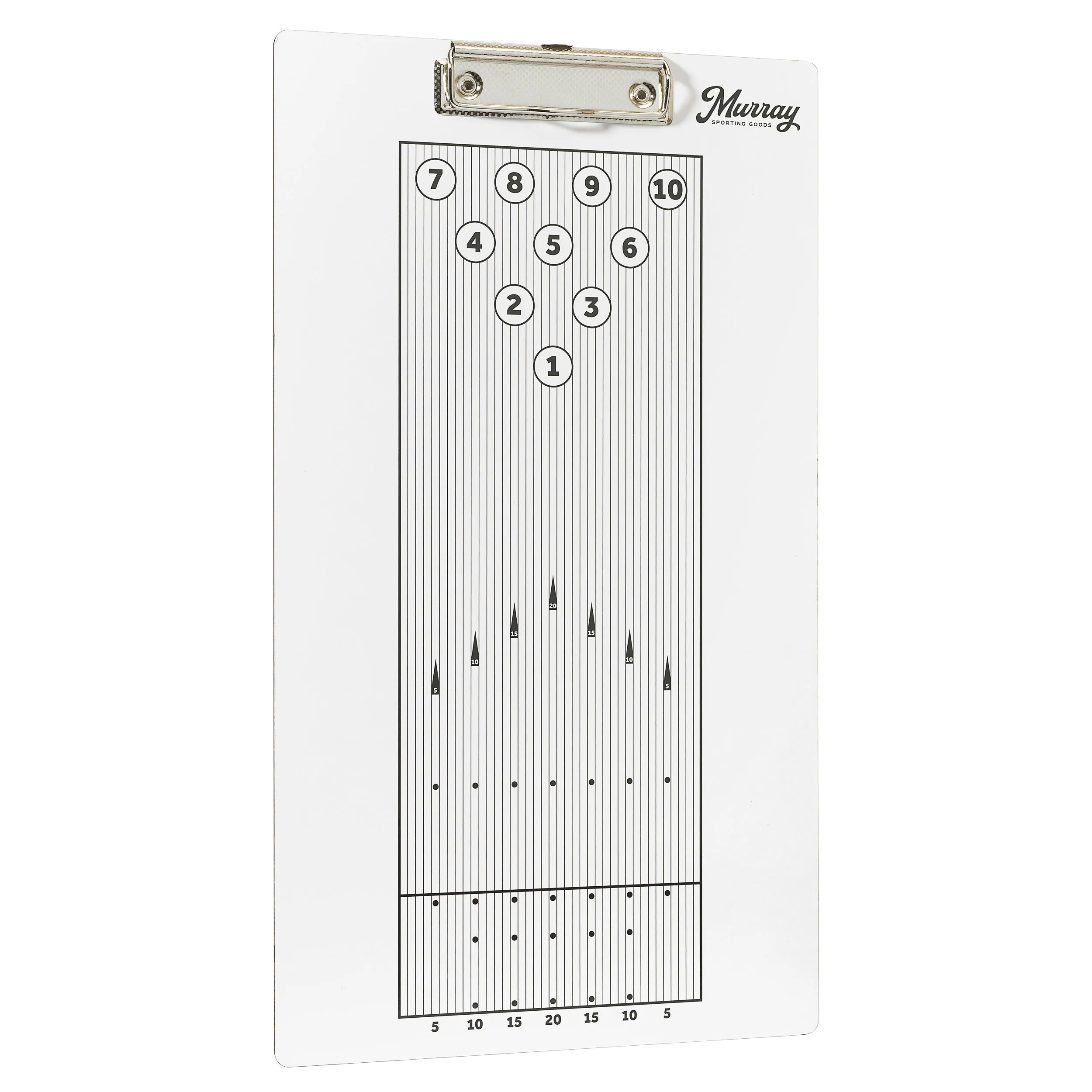 Murray Sporting Goods Bowling Dry Erase Coaches Clipboard