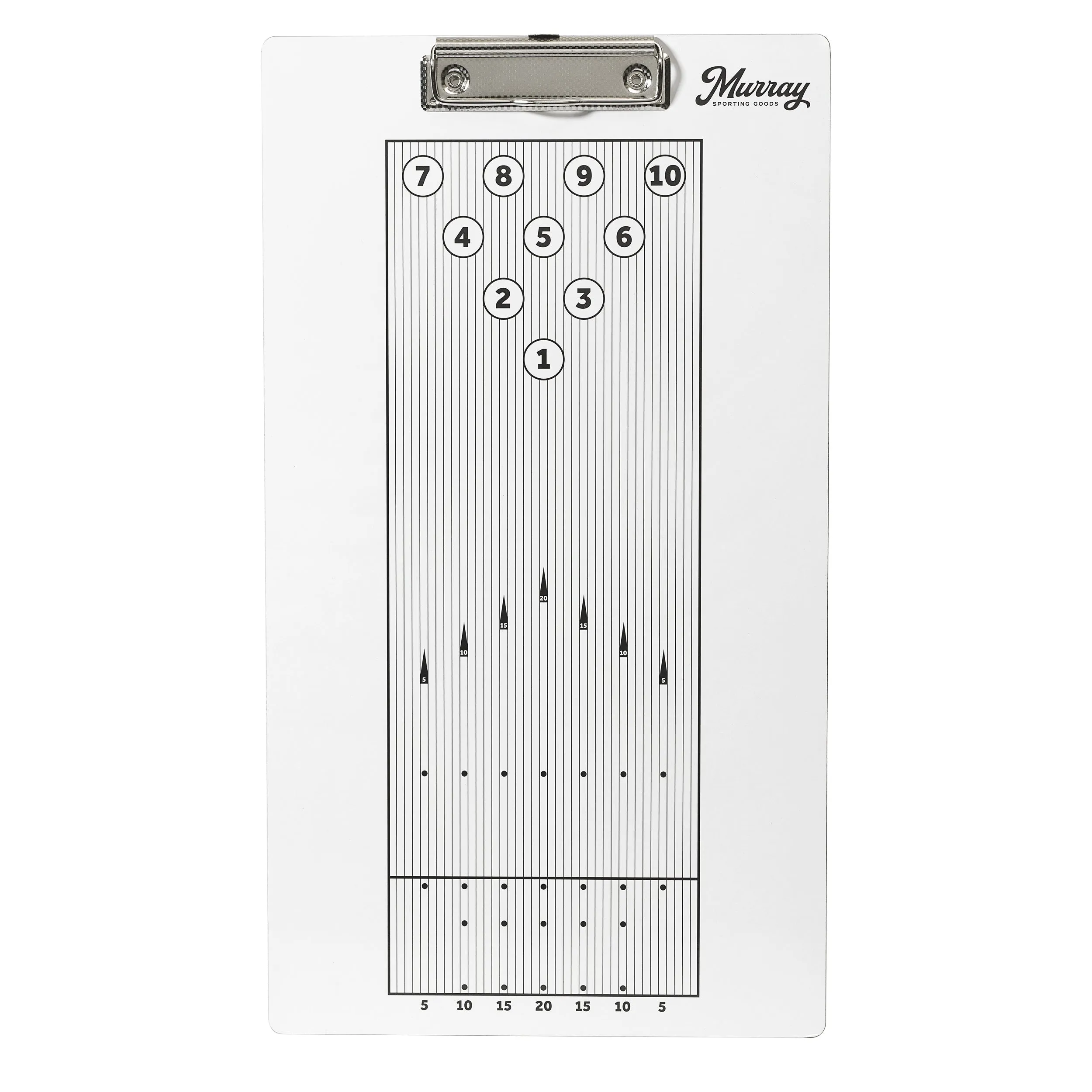 Murray Sporting Goods Bowling Dry Erase Coaches Clipboard