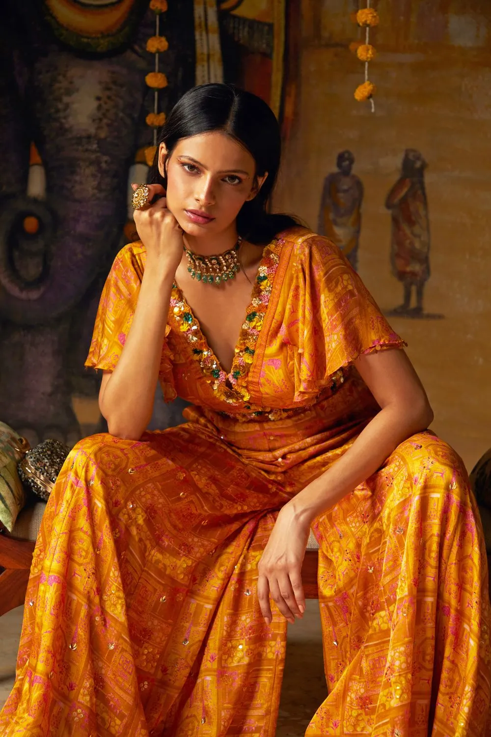 Mustard Jumpsuit Sets