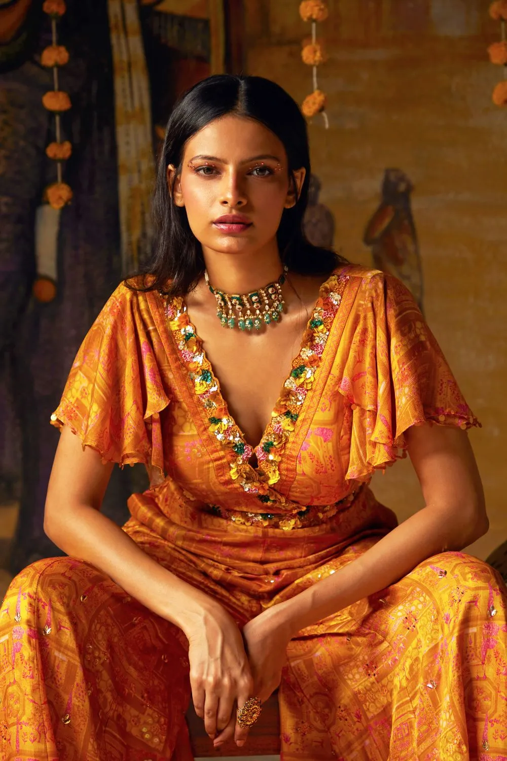 Mustard Jumpsuit Sets