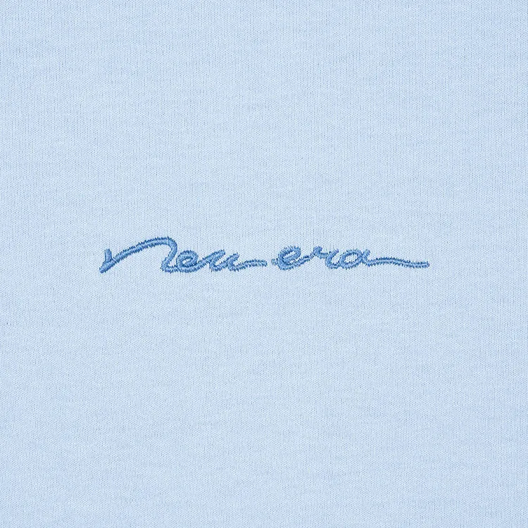 New Era Soft Nature Plants Soft Blue Women Crop Top T-Shirt