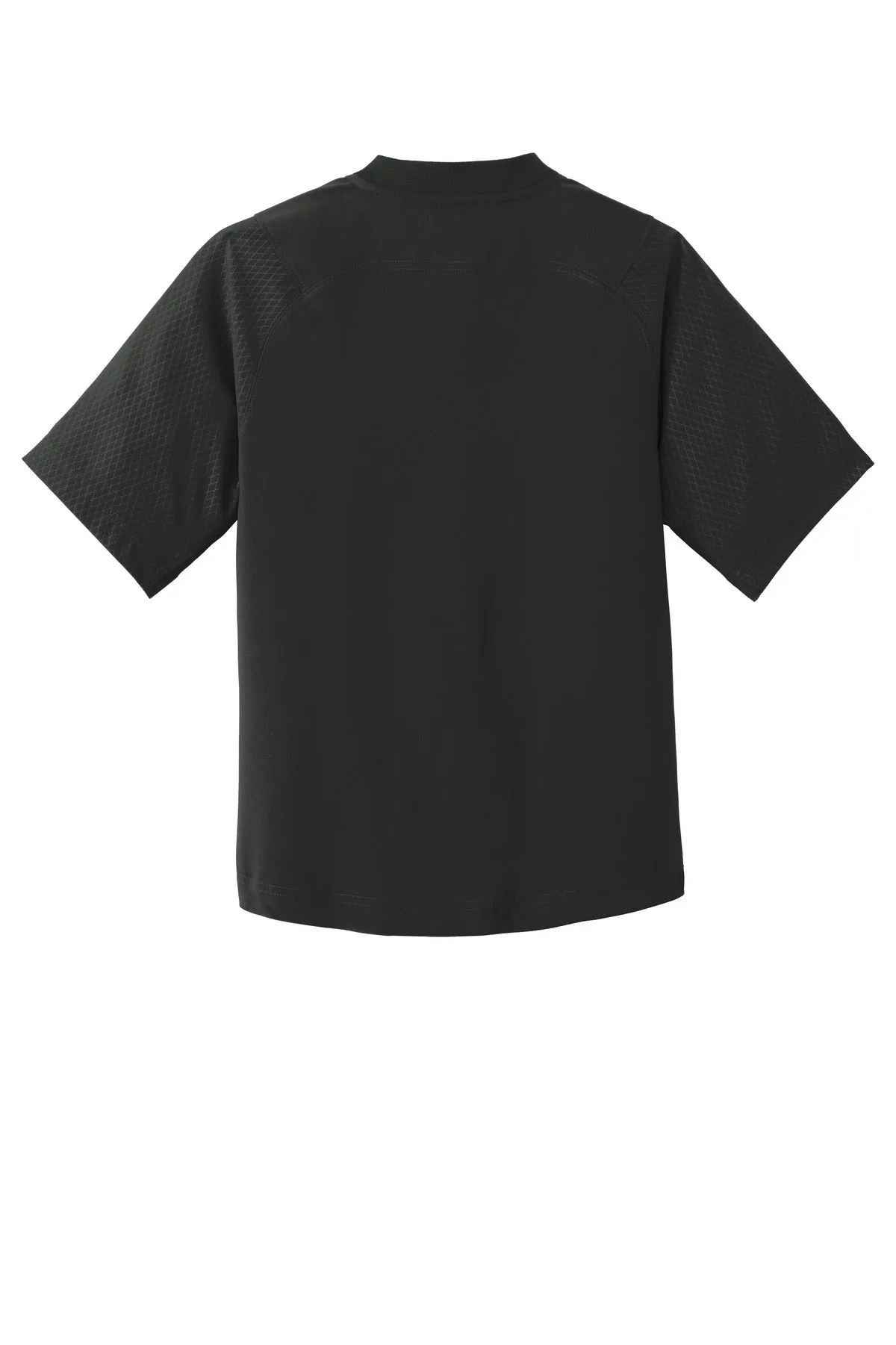 New Era  Youth Cage Short Sleeve 1/4-Zip Jacket. YNEA600 Black