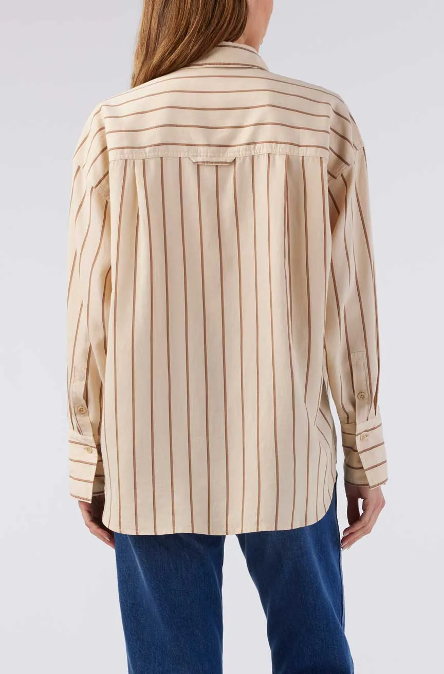 Nina Shirt - Latte Coffee Multi