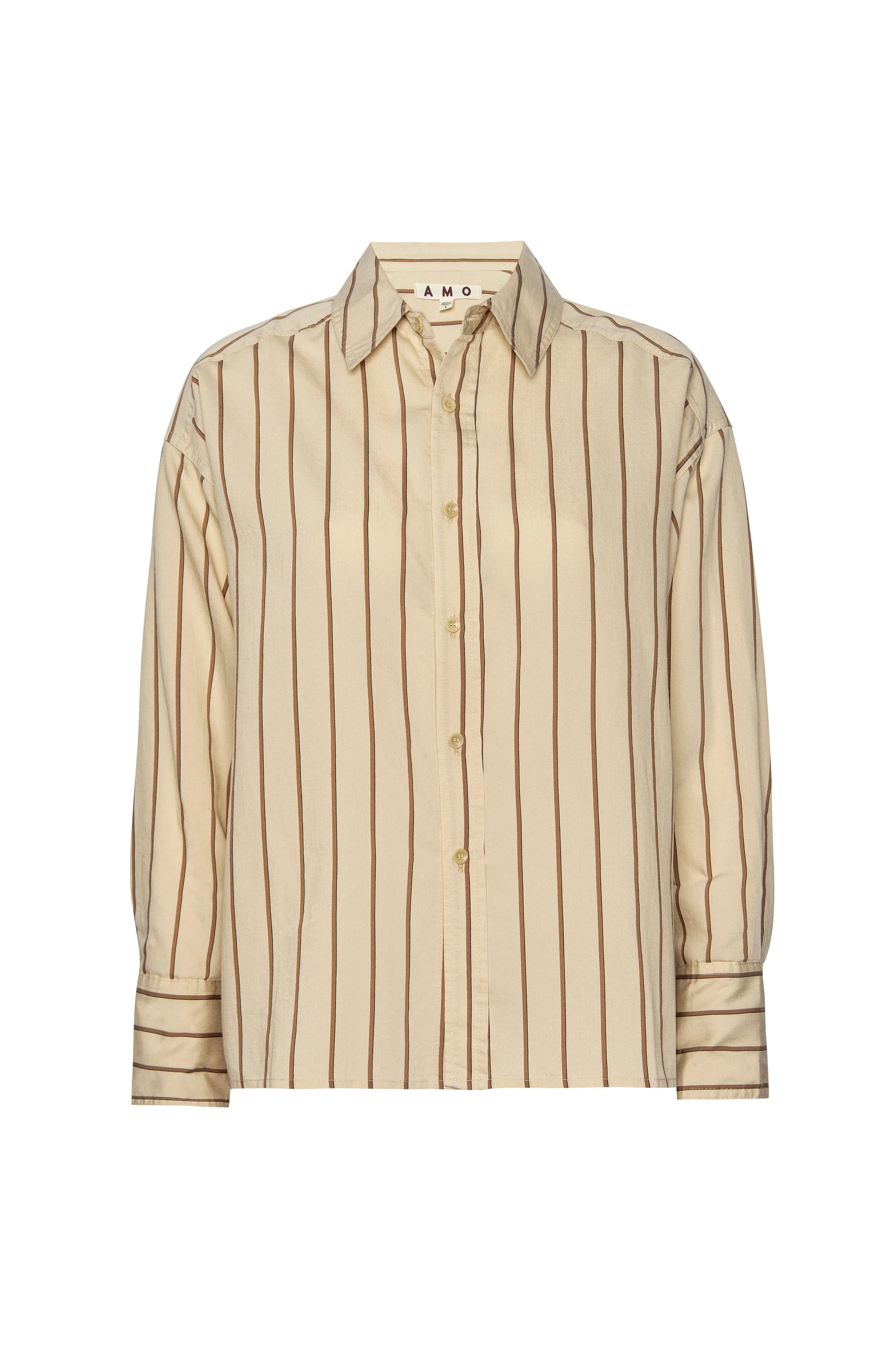 Nina Shirt - Latte Coffee Multi