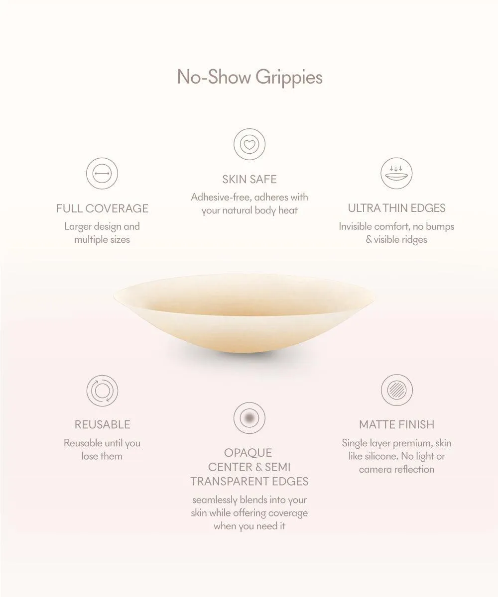 No-Show | Adhesive Reusable Nipple Covers Soft Tan