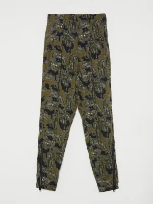 Olive Tiger Print Trousers