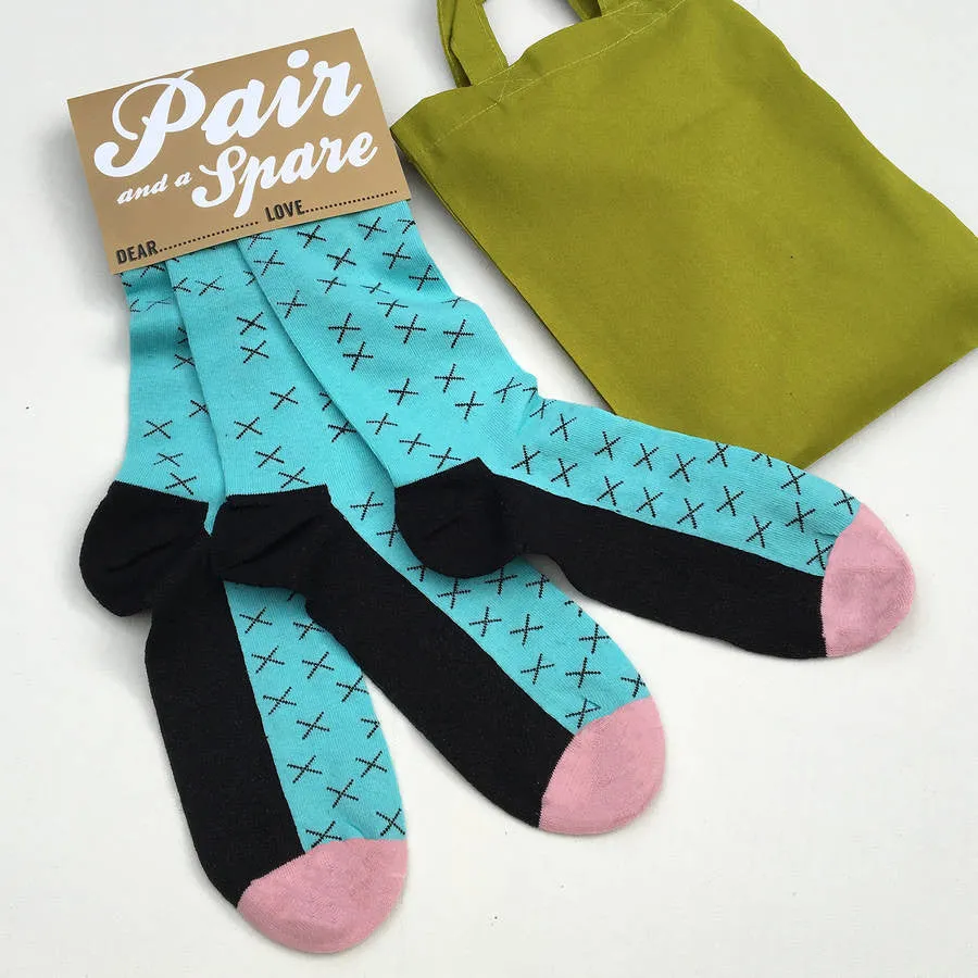 'Pair and a Spare' range of three sock sets